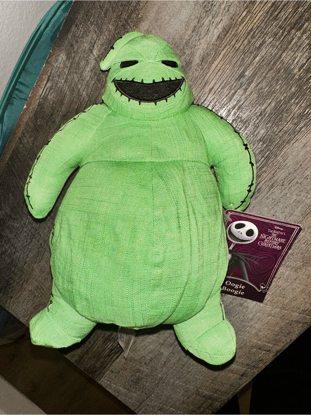 Disney Oogie Boogie Plush — Bright Lime Green